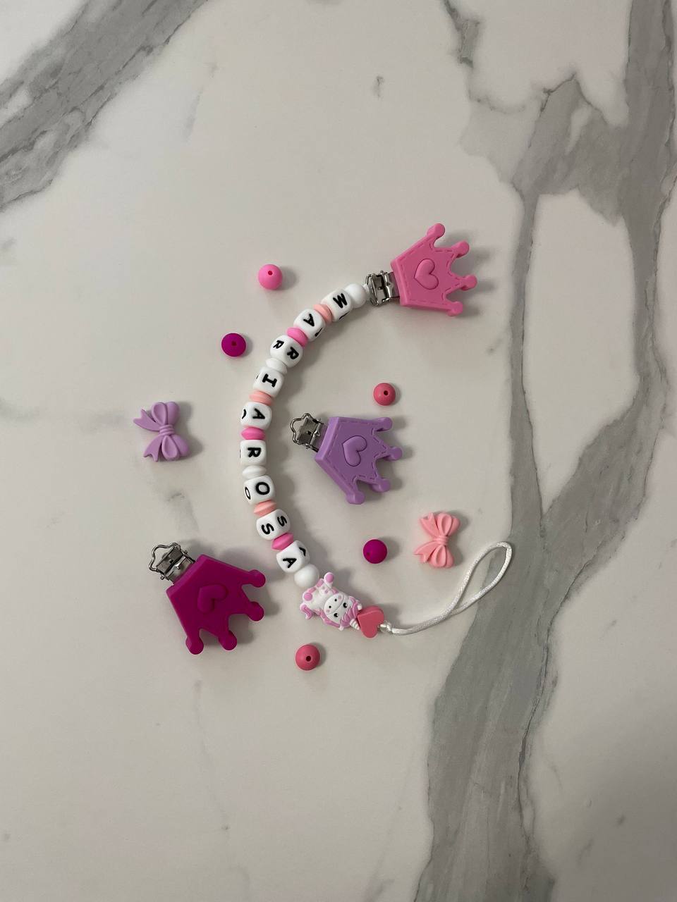 Catenella portaciuccio in silicone